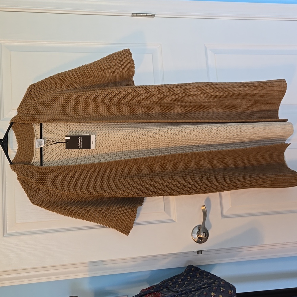 Allthreads long knitted short sleeve cardigan NWT